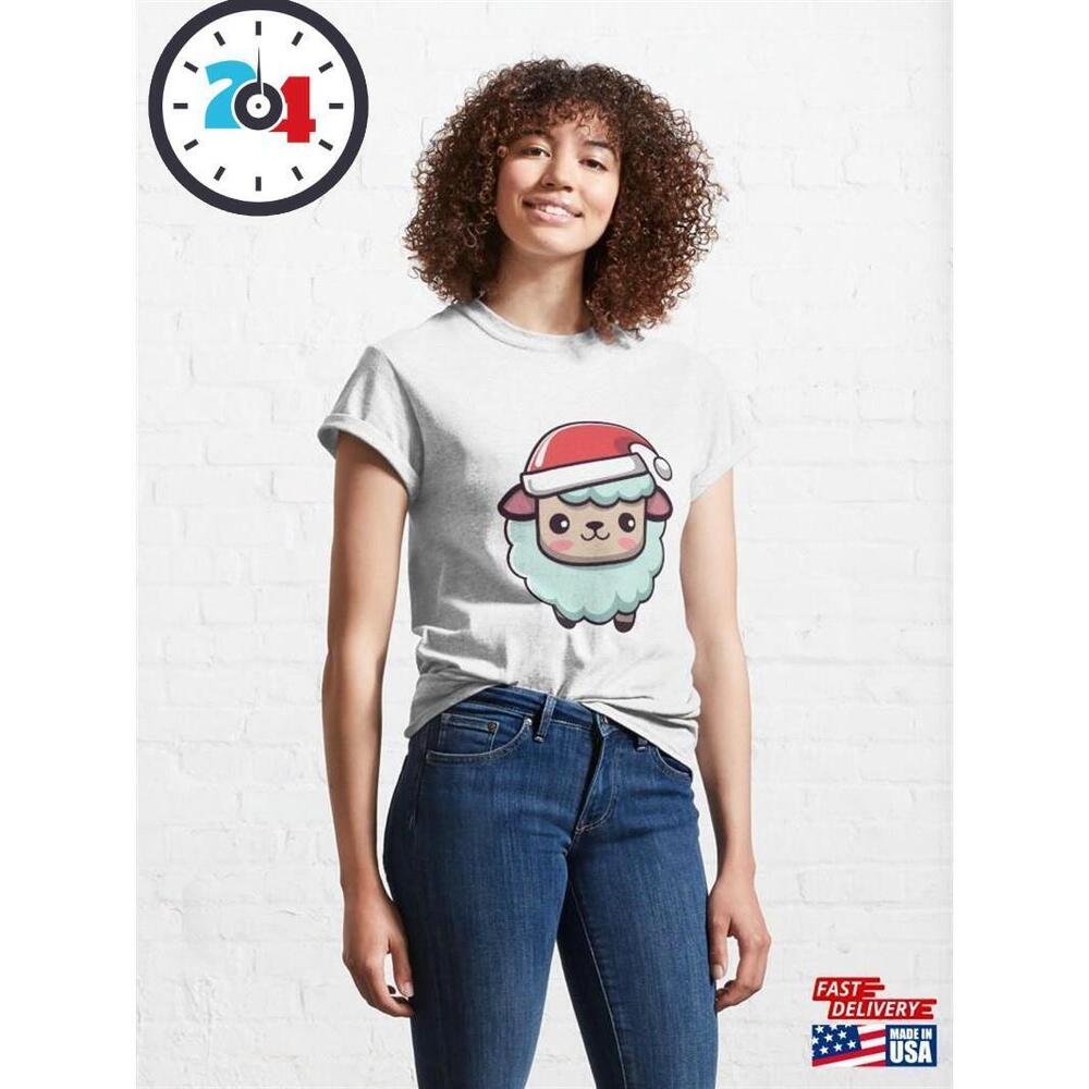 Kawaii Sheep Christmas Classic T-Shirt
